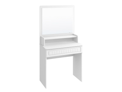 Стол с ящиком и надстройкой Монако МН-19 + МН-19А белое дерево