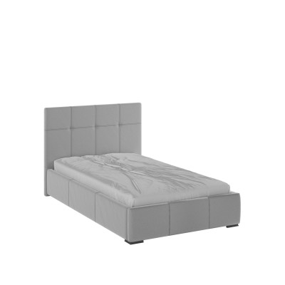 Рио Кровать интерьерная 120 светло-серый квадрат, ортопед