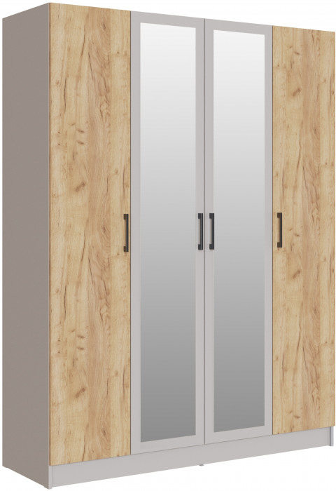 Шкаф Вегас 1600, Кашемир/Дуб крафт золотой