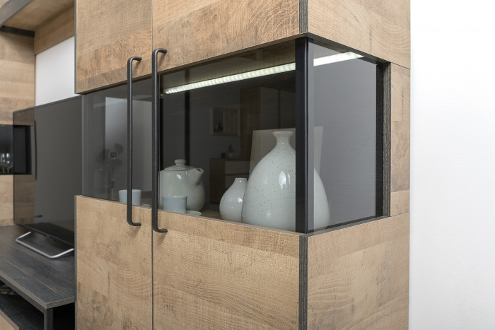 Трувор Гостиная 067, дуб гранж песочный/интра