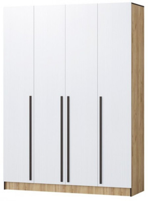 Шкаф Бастион ЛДСП 1,6 (Крафт золотой / Белый древесный)