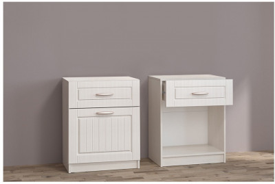 Иннес-6 МДФ Обувница (Бодега белая/Сандал белый)