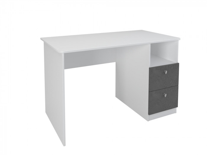 Стол письменный Белый/Железный Камень