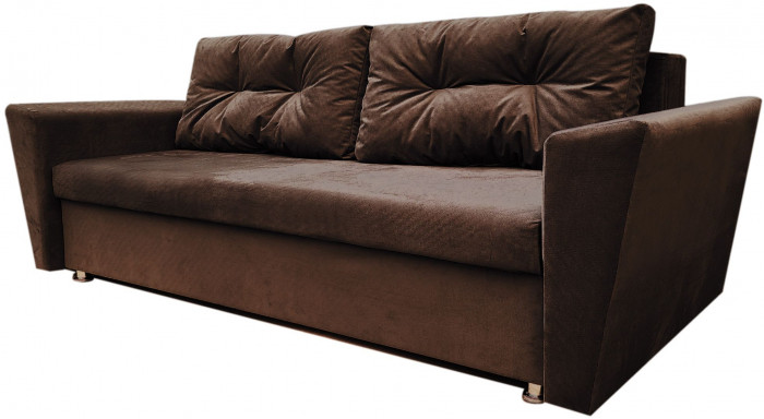 Диван-кровать Амстердам L, еврокнижка, 145х190, коричневый