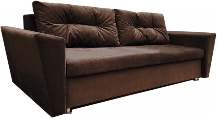 Диван-кровать Амстердам L, еврокнижка, 145х190, коричневый