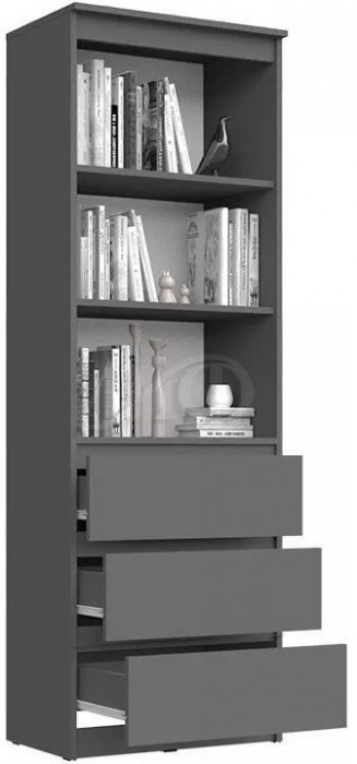 Челси Стеллаж (Белый глянец, Белый)