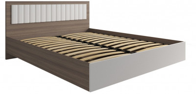 МС Роза Кровать 140, Орех Франклин карамель/Пудра скин
