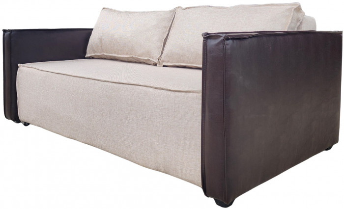 Диван-кровать Барон 160, аккордеон, 160х200, рогожка, бежевый