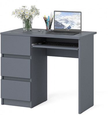 Мори компьютерный стол МС-6 левый, графит