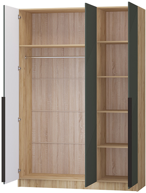 Шкаф Авис 1,5 (№1), Крафт золотой/Грин