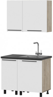 Кухня Этна 1.0 м. Комплект 3, софт вайт