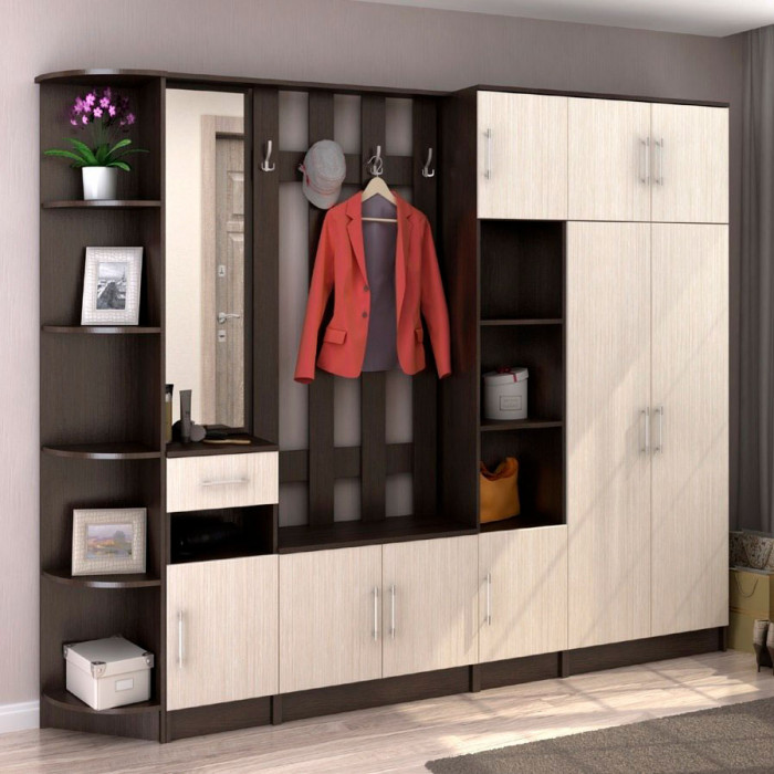 ПУ-201 Машенька ЛДСП (380*2020*380) венге/дуб белфорт