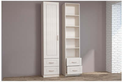 Иннес-6 МДФ Пенал Ств./Ящики (Бодега белая/Сандал белый)