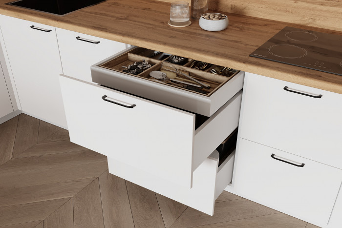 КГ Угловой 1500х2700 (с пм) , Белый софт матовый  Арника РМ