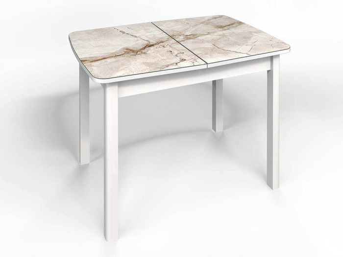 Стол СМ-4 Флорида опора массив прямая белый