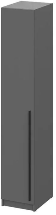 шкаф распашной Берген ШК-400 серый графит/серый графит