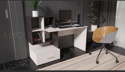 Компьютерный стол №8 (Венге / Сандал светлый)