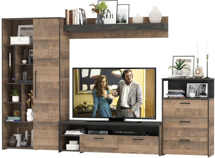 Трувор Гостиная 089, дуб гранж песочный/интра