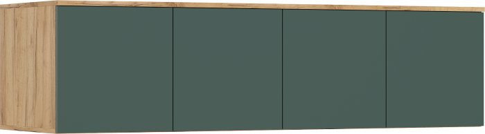 Норд Антресоль к шкафу 1600, Дуб крафт/Изумрудный