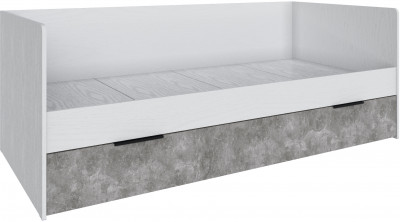 Кровать Мадрид (0,9) универсальная, Белый/Ателье светлое