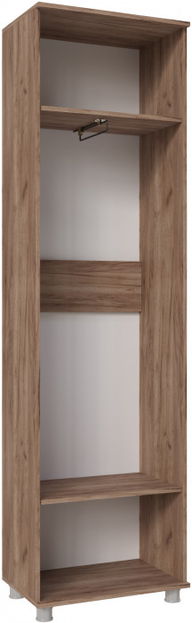 Шкаф платяной Микс-Арт, Дуб крафт табачный/Крафт серый