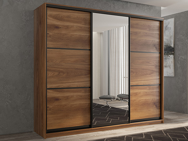 Шкаф-купе Кааппи 2 Кастелло Бренди 210х60х230 см