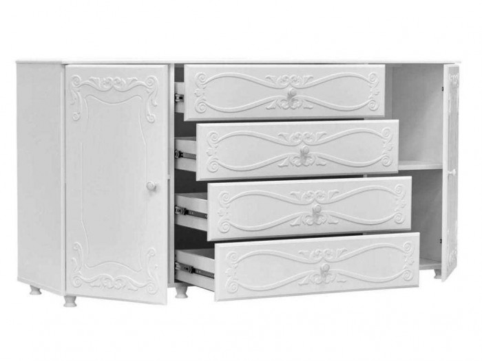 Гостиная Италия-4 белое дерево