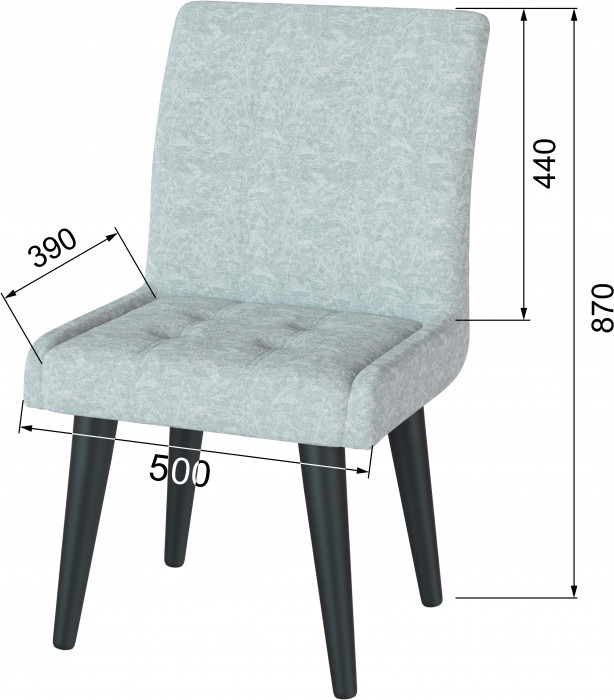 Стул Гира серебро