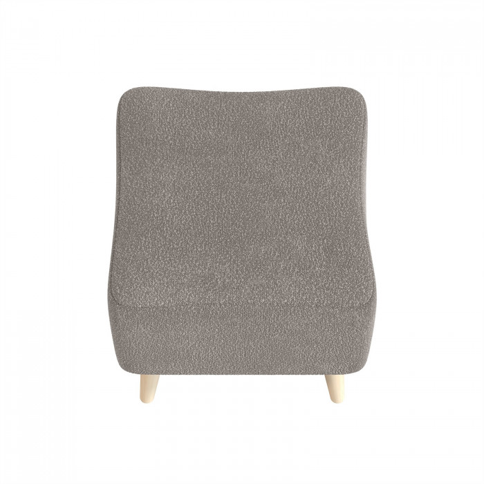 Банкетка 6-5133ТКВсерый Куби, цвет ткань серая, ШхГхВ 41х41х45 см.(квадратная банкетка на четырёх ножках), цвет ножек: иней