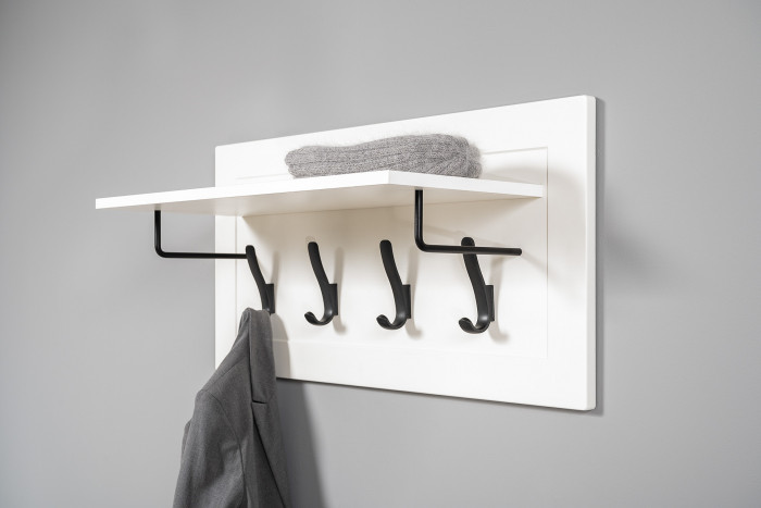 Остин Прихожая 15, цвет белый шагрень/дуб крафт золотой, ШхГхВ 200х54,3х229,6 см., универсальная сборка