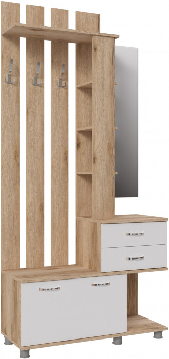 Модульная прихожая Микс-Арт, Дуб делано/Белый