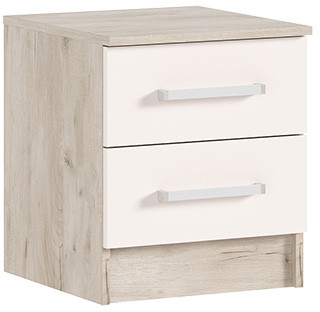 Прикроватная тумба Мартина (комплект 2шт), Крафт серый/Кашемир