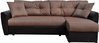 Диван УГЛОВОЙ Амстердам рогожка коричневая 160