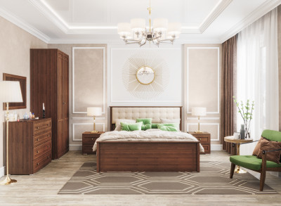 Модульная спальня Ричард, набор 3, Орех донской