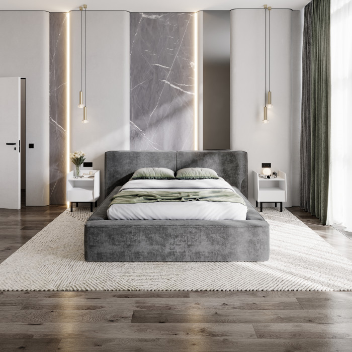 Кровать с подъемным механизмом Релакс КР-14 (1,4м), Грифельный