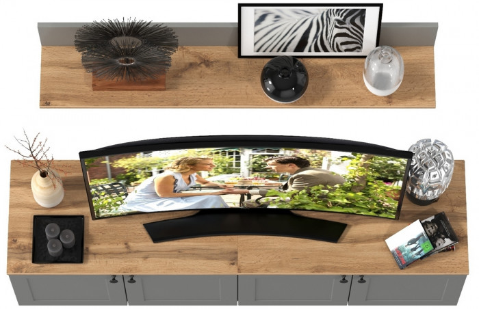 Остин Прихожая 64, цвет серый графит/дуб крафт золотой, ШхГхВ 160х41,9х160 см.