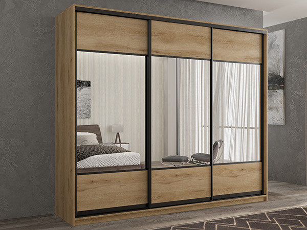 Шкаф-купе Кааппи 6 Эвок Прибрежный 210х60х230 см