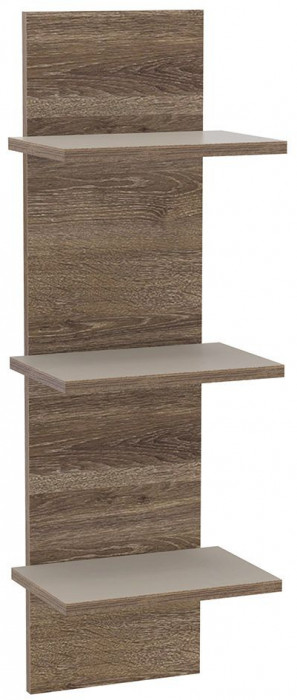 Сарита полка навесная 75.06 Серый камень / Дуб Давос