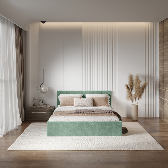 Кровать с подъемным механизмом Ника КР-13 140х200, Эвкалипт