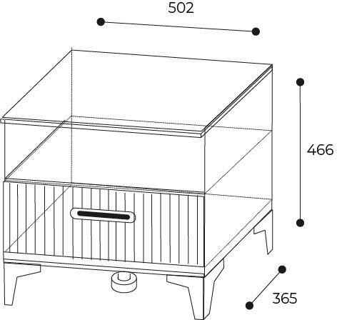 Прикроватная тумба Дюна