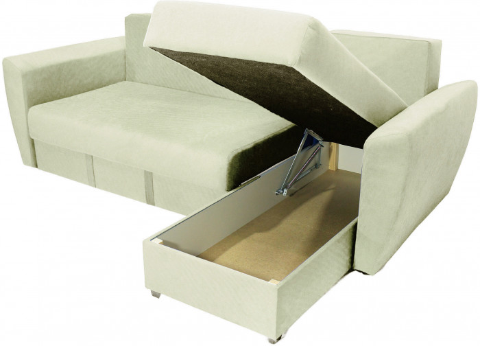 Диван УГЛОВОЙ Амстердам велюр бежевый 160 НПБ