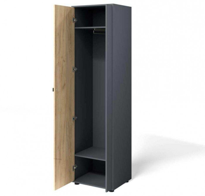 Прихожая мини-лайт компл. 7 дуб крафт/графит