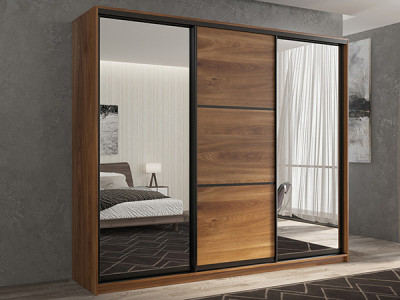 Шкаф-купе Кааппи 3 Кастелло Бренди 180х60х230 см