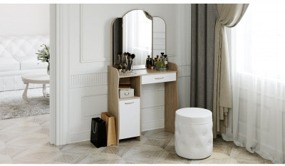 София Т1 Туалетный стол (Дуб сонома/Белый)