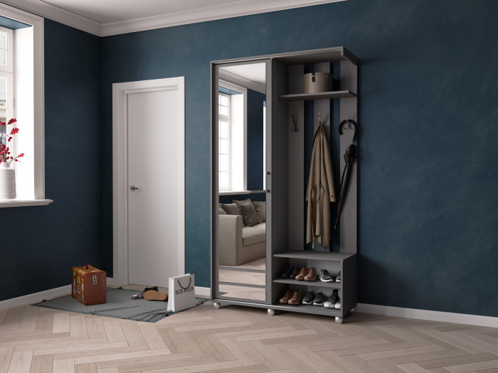 Прихожая Ларго-2, Графит серый