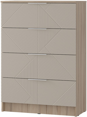 &quot;Эмилия&quot; КМ-02 комод Дуб смоки/Айриш (MF03)