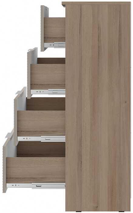 "Эмилия" КМ-02 комод Дуб смоки/Айриш (MF03)