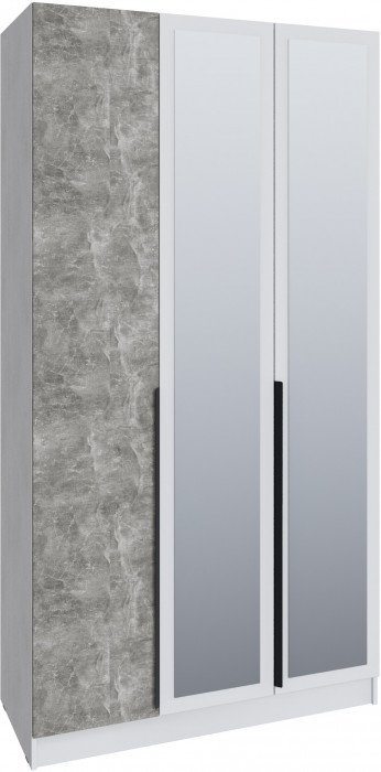 Шкаф Мадрид, композиция 9, Белый/Ателье светлое