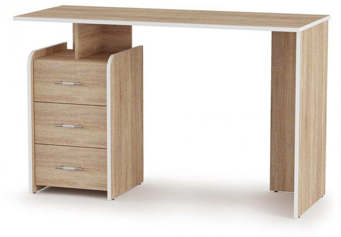 ПКС-8 стол письменный левый дуб сонома