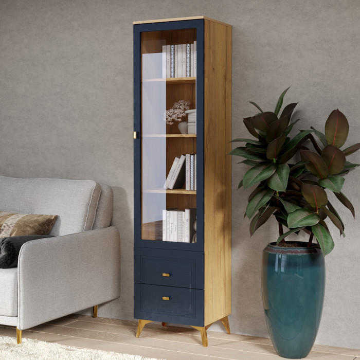 Шкаф-витрина Вега Сапфир